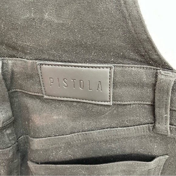 Pistola Black Coated Denim Skinny Overalls size 26 - Picture 8 of 10
